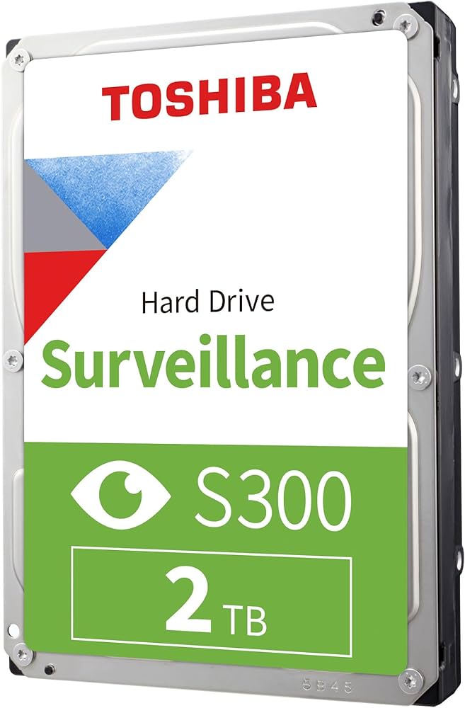 Toshiba S300 3.5" 2TB Surveillance SATA 6.0 Gbit/s Internal HDD,